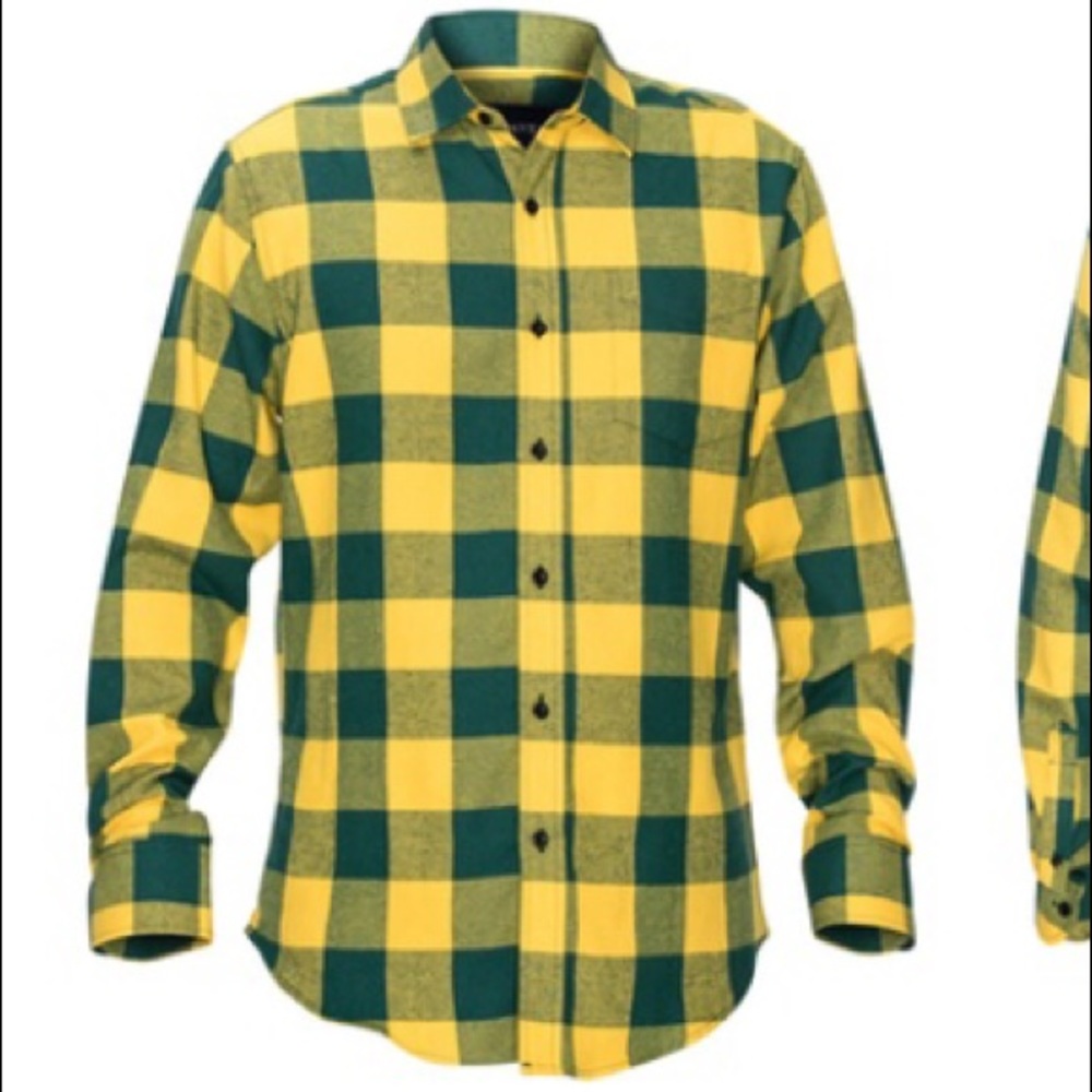 💲Braveman Men 2XL Football Flannel Shirt Pittsburg